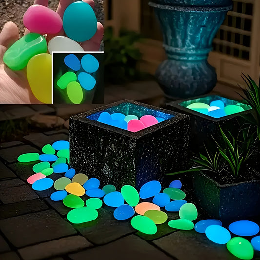 31 unidades Pedras Luminosas Extra Grandes – Decoração de Jardim e Aquário