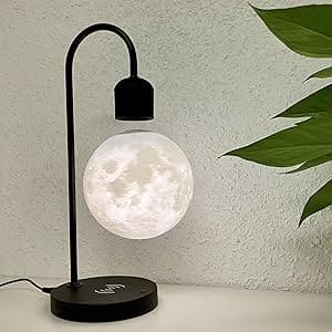 Lámpara Lunar Flotante con Carga Inalámbrica – Iluminación que Desafía la Gravedad
