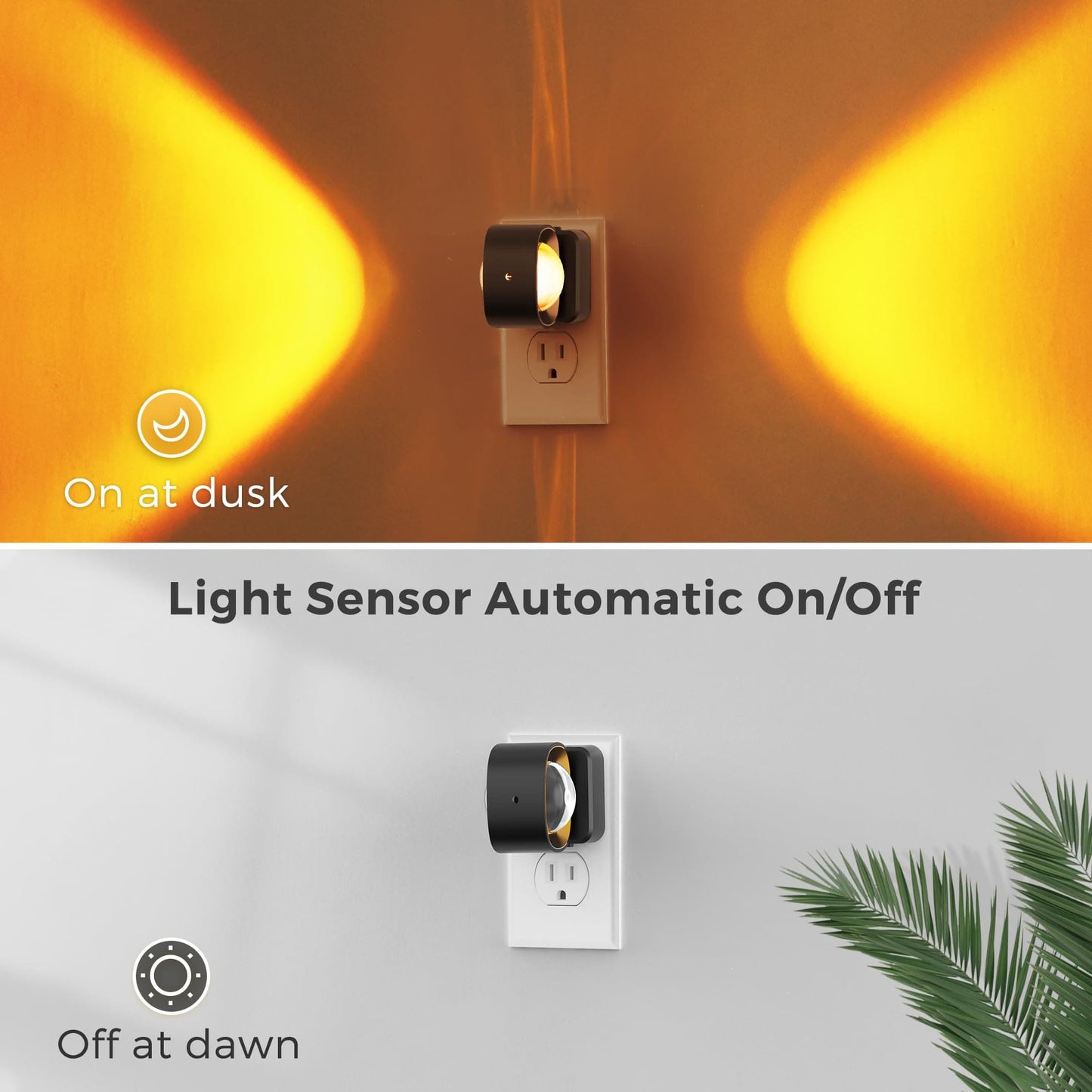 Pack de 4 Luces Nocturnas LED UP&DOWN con Sensor Inteligente