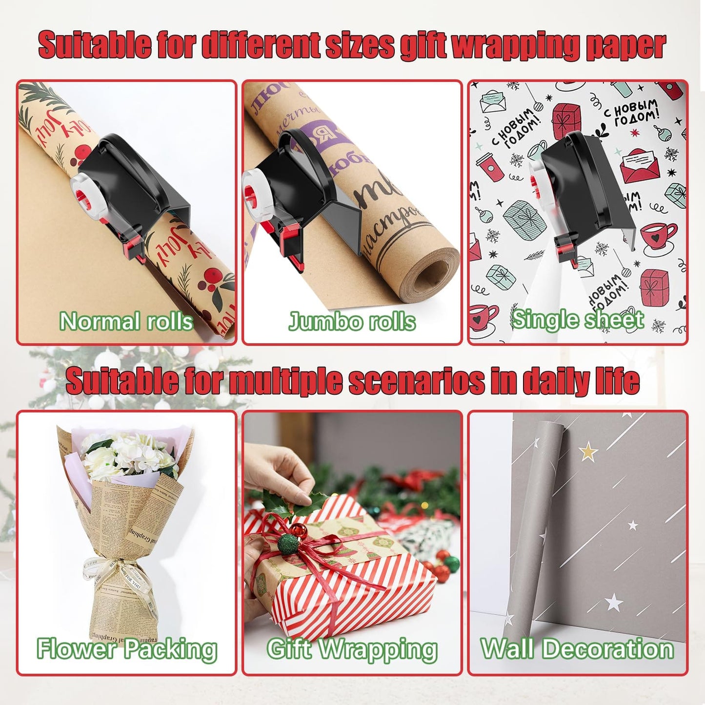 Pack 2 Cortadores de Papel con Dispensador de Cinta