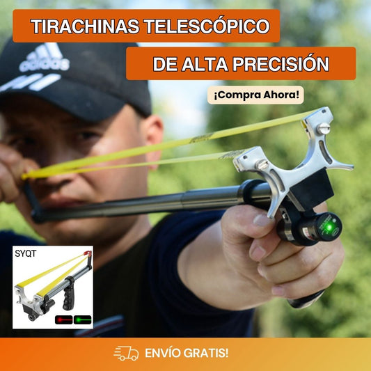 Tirachinas Telescópicas de Alta Precisão com Láser