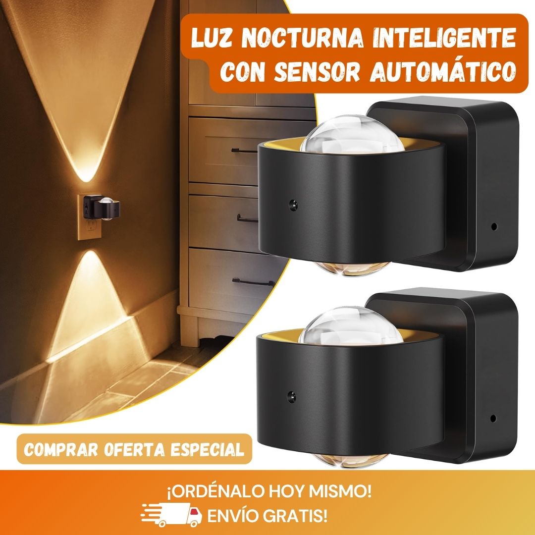 Pack de 4 Luces Nocturnas LED UP&DOWN con Sensor Inteligente