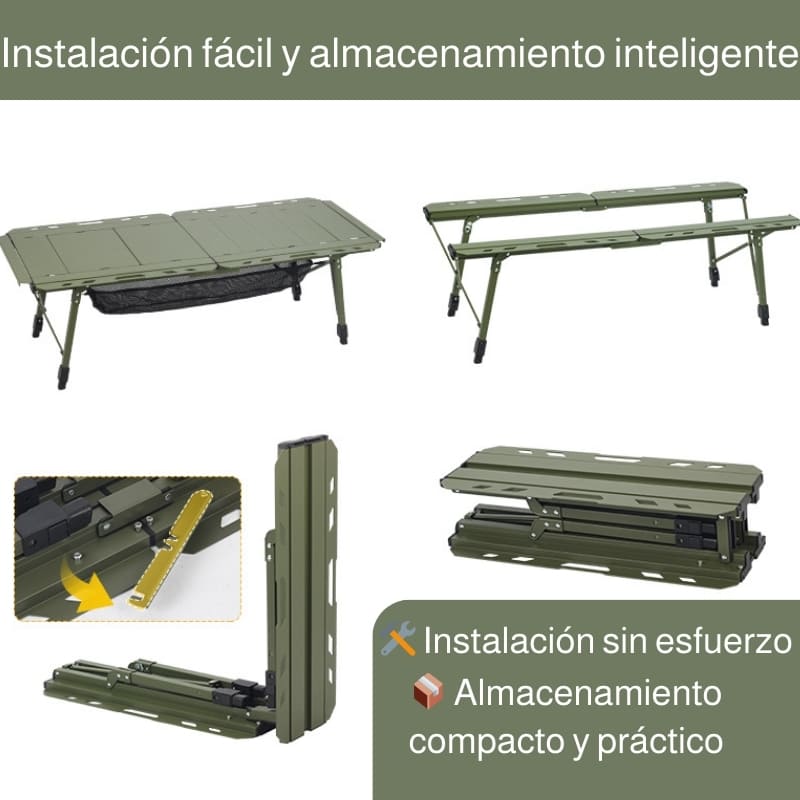 🏕️🌄 Mesa de Campismo Plegável – Resistente, Compacta e Lista para Todo o