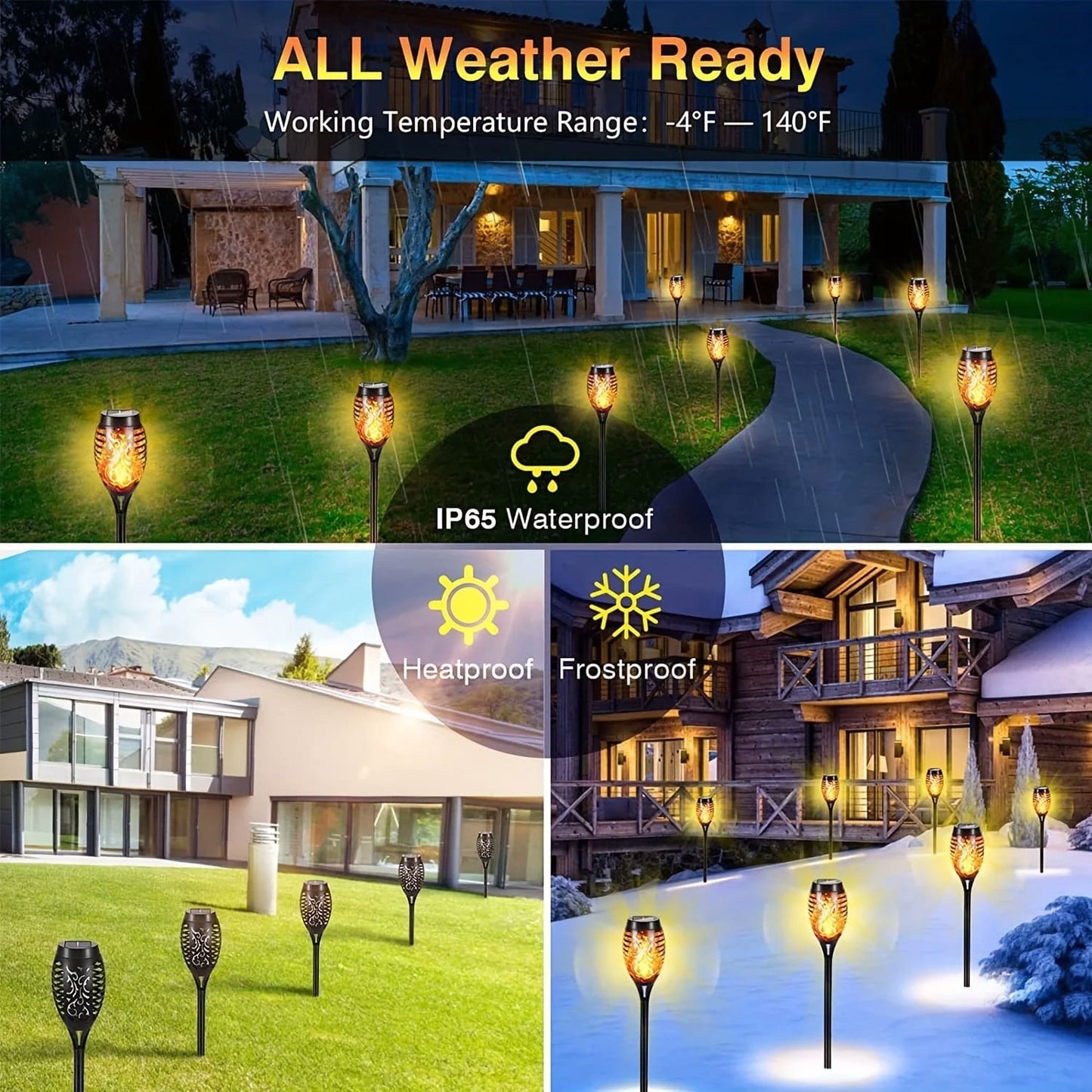 Pack 3 Lâmpadas Solares de Lhama 96LED