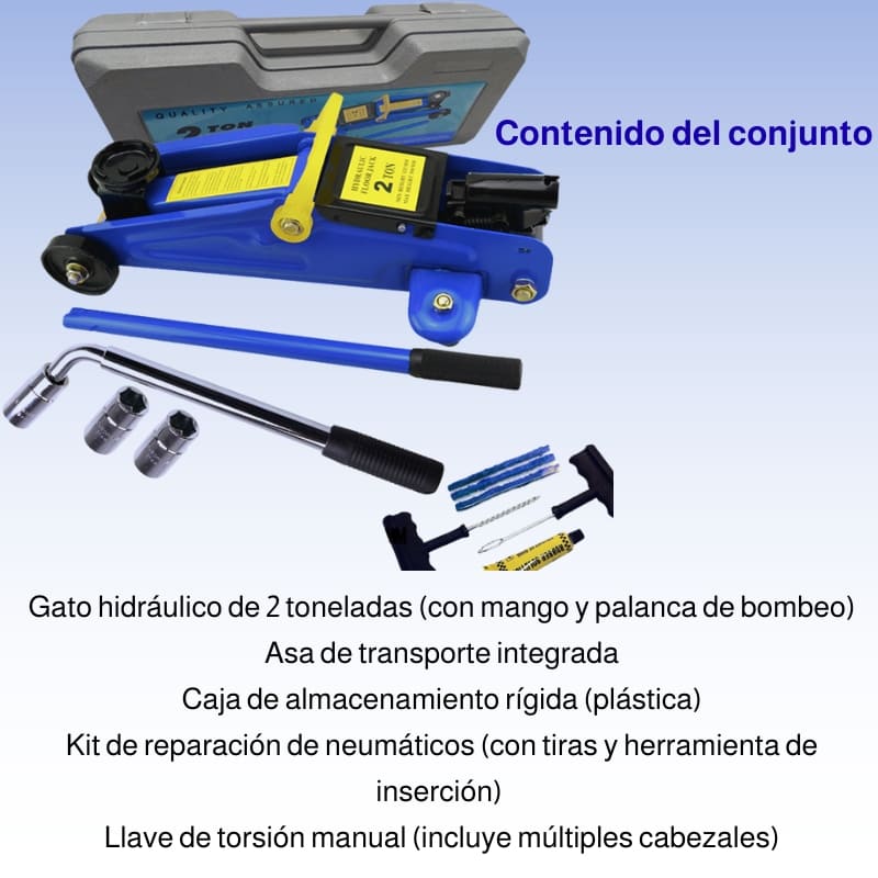 🔧 Gato hidráulico profesional de 2 toneladas – Rendimiento potente y 🛠️ diseño práctico para 🚗 cambiar neumáticos con ⚠️ seguridad y ✅ facilidad