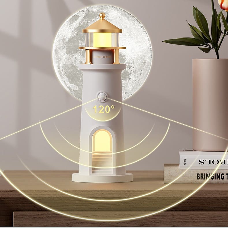 Lámpara Proyector Lunar Inalámbrica – Luz Nocturna LED Recargable con Control Remoto