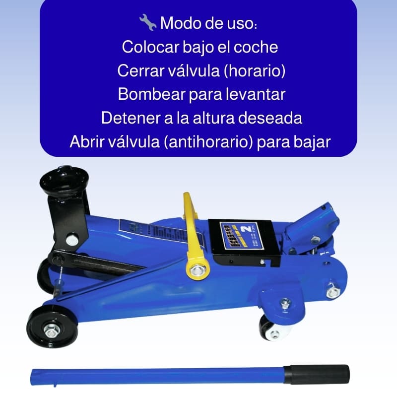 🔧 Gato hidráulico profesional de 2 toneladas – Rendimiento potente y 🛠️ diseño práctico para 🚗 cambiar neumáticos con ⚠️ seguridad y ✅ facilidad