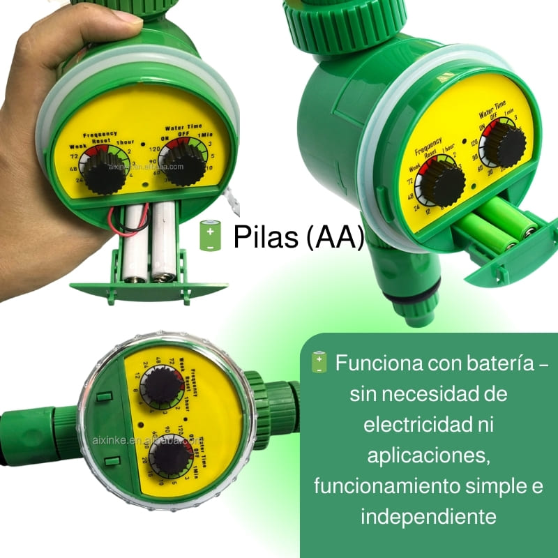 🌿 Temporizador de Riego Inteligente com Ecrã LCD – ¡Riega o seu jardim com precisão e sem esforço!