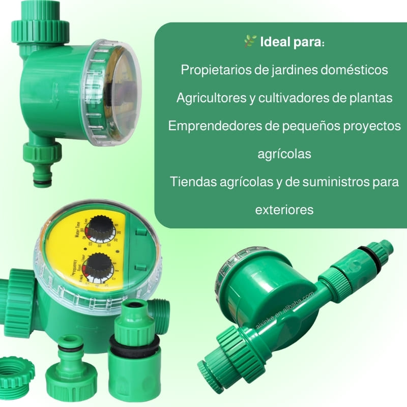 🌿 Temporizador de Riego Inteligente com Ecrã LCD – ¡Riega o seu jardim com precisão e sem esforço!