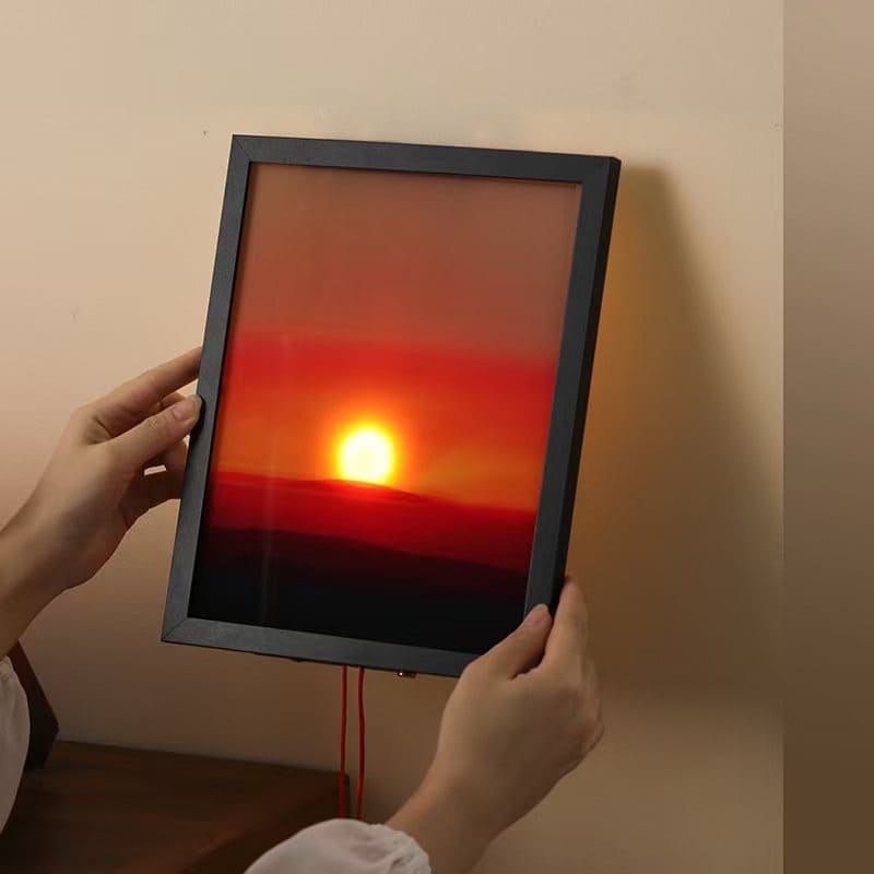 Lámpara de Pared LED Amanecer y Atardecer – Luz Nocturna Ajustable con Doble Cuerda