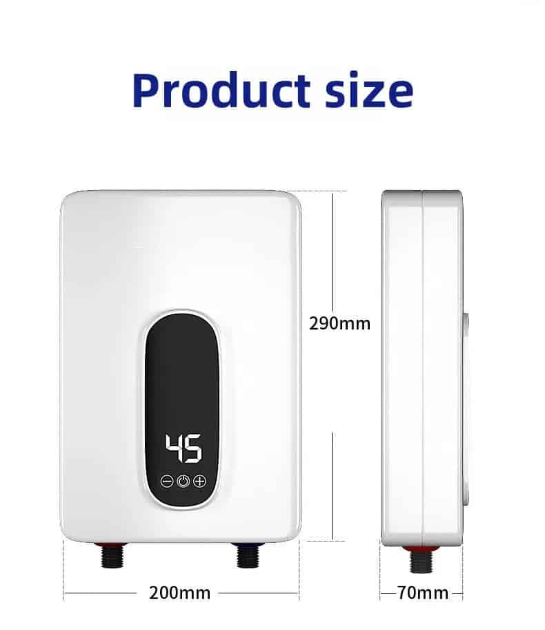 Calentador de Agua Eléctrico Instantáneo 110V/220V – Ducha y Baño sin Esperas