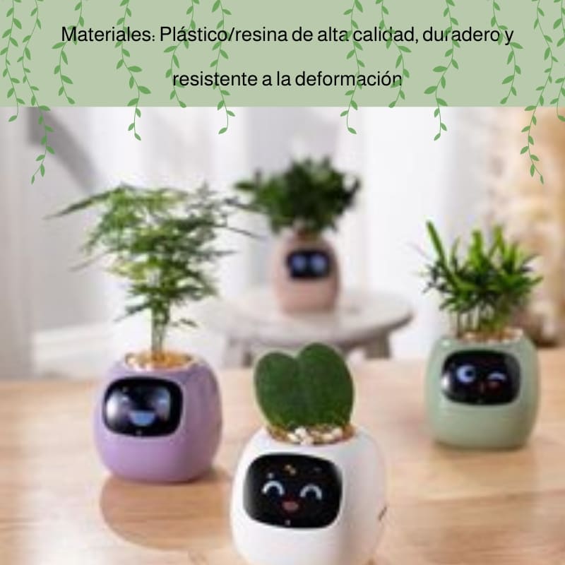 🌿 Maceta Inteligente con Carita Animada – ¡🌱 Tu Planta, Tu Mascota Virtual! 🐾😊