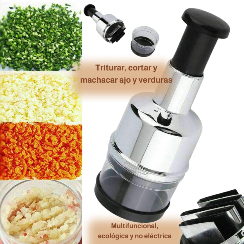 🔪🥦 Prensador manual multifuncional de alho e legumes – 🌟 Desempenho eficiente e design moderno 🏡 para a sua cozinha