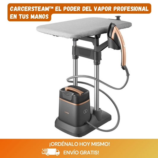 Plancha de Vapor Portátil Profesional CarcerSteam™ – Potencia Comercial de 2000W