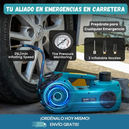 Altertool Cric Hidráulico Elétrico 3 em 1 – 5 Toneladas
