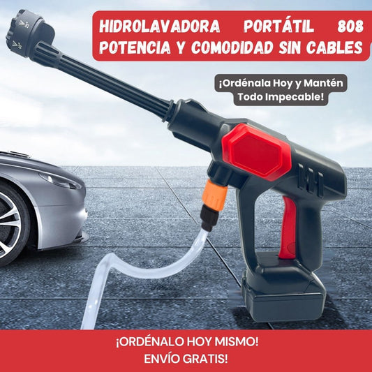 Hidrolavadora Eléctrica Portátil 808 – Limpieza Potente en Cualquier Lugar