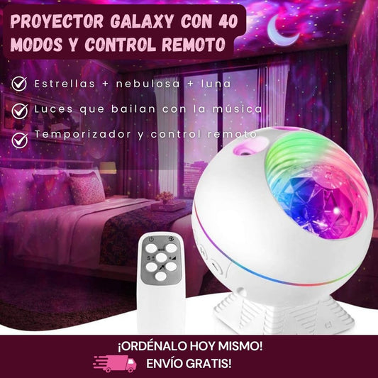 MHGLOVES Galaxy Light Projector – Proyector de Estrellas con Control Remoto