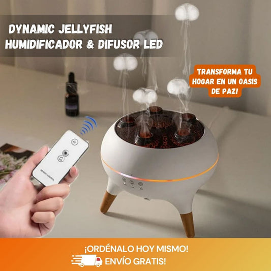 Dynamic Jellyfish – Humidificador 250ml con Aromaterapia y LED