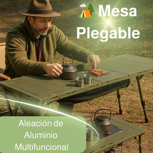 🏕️🌄 Mesa de Campismo Plegável – Resistente, Compacta e Lista para Todo o