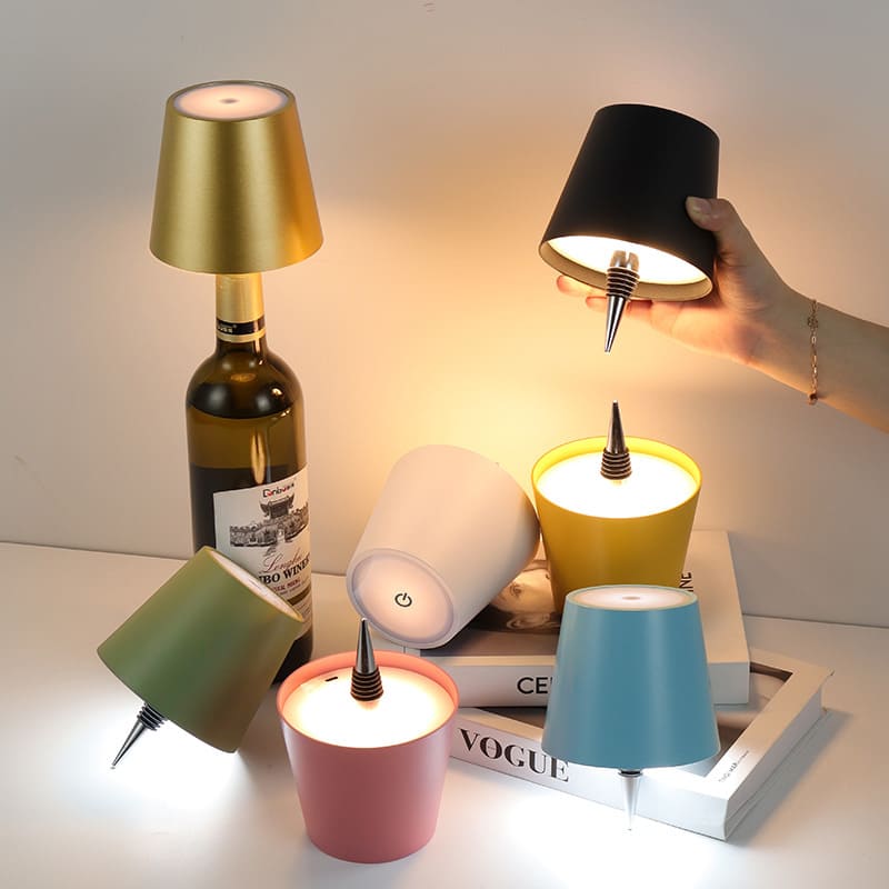 2 Lâmpadas Botella LED Recarregáveis ​​​​– Decoração Única e Moderna