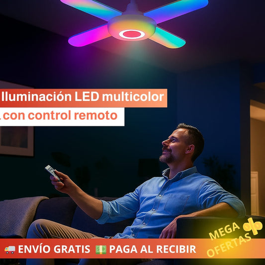 Lámpara LED Musical Multicolor con Control Remoto – ¡Iluminación y sonido en un solo toque! ✔️