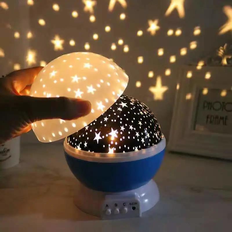 Pack x3 Proyectores LED Giratorios – Estrellas y Luna para Habitación Infantil