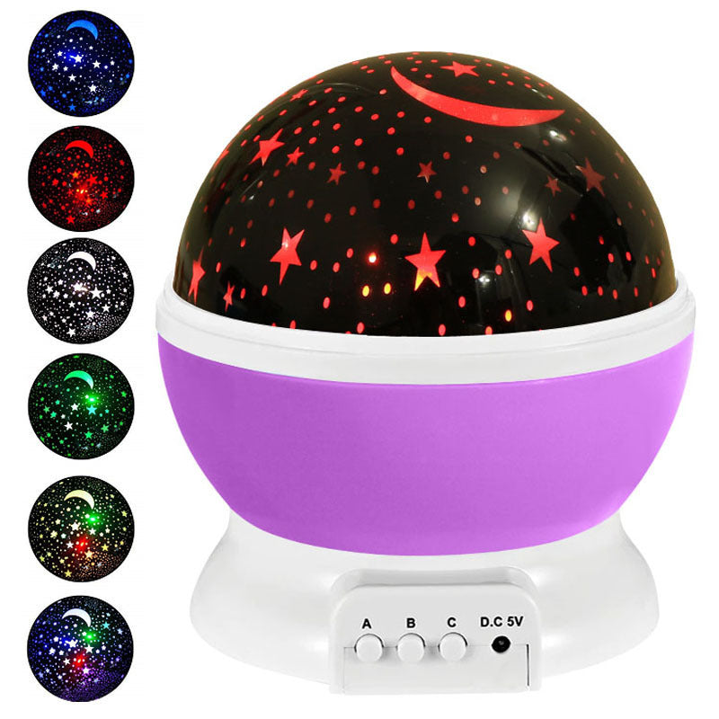 Pack x3 Proyectores LED Giratorios – Estrellas y Luna para Habitación Infantil