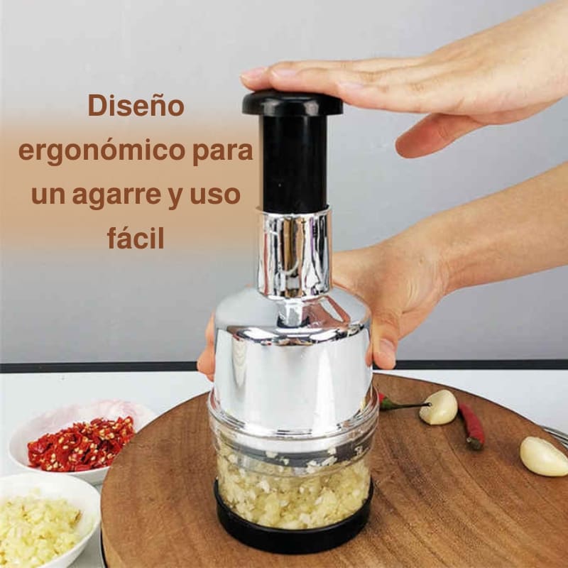 🔪🥦 Prensador manual multifuncional de alho e legumes – 🌟 Desempenho eficiente e design moderno 🏡 para a sua cozinha