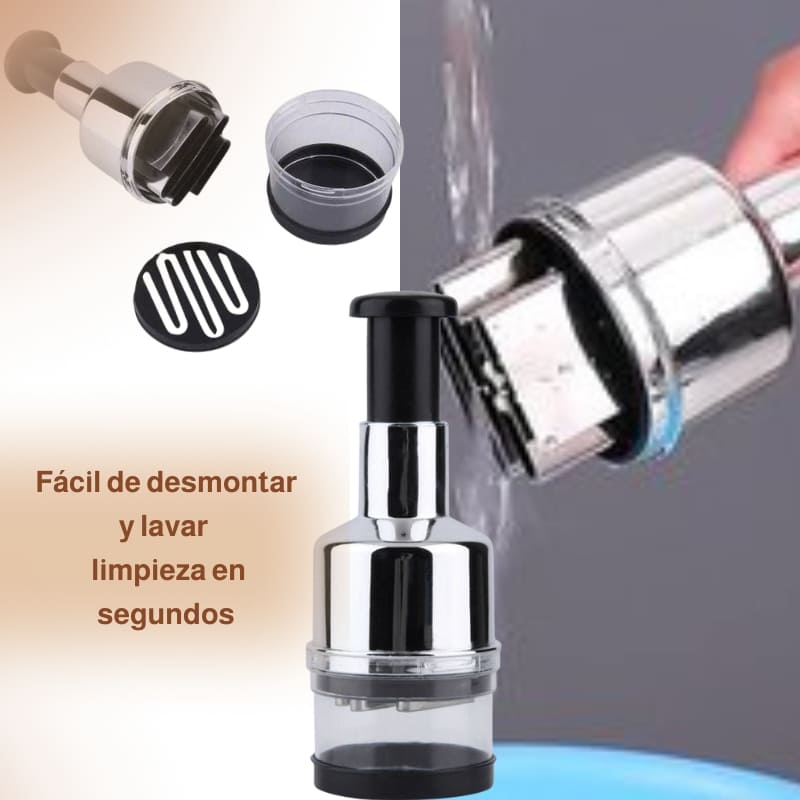 🔪🥦 Prensador manual multifuncional de alho e legumes – 🌟 Desempenho eficiente e design moderno 🏡 para a sua cozinha