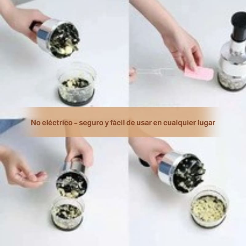 🔪🥦 Prensador manual multifuncional de alho e legumes – 🌟 Desempenho eficiente e design moderno 🏡 para a sua cozinha