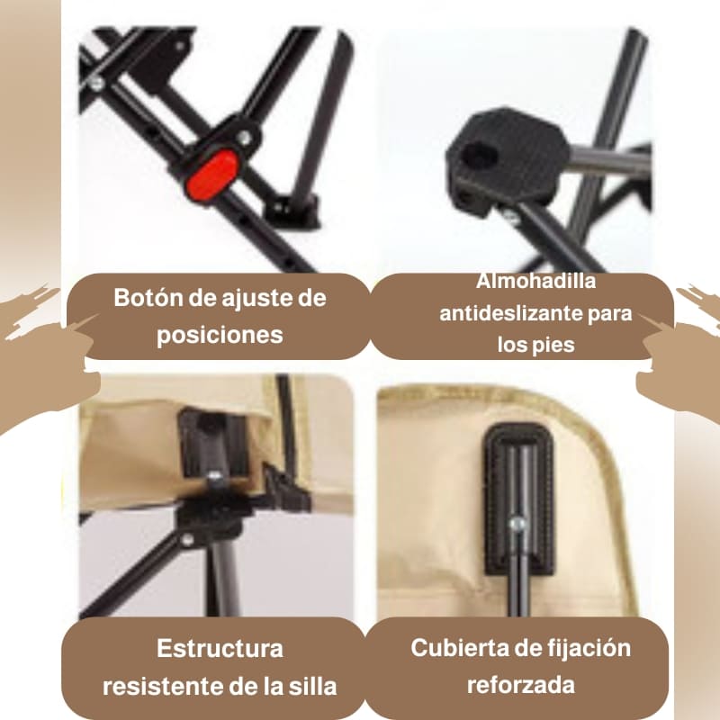 🪑 Cadeira de campismo de luxo – design multiposição para uma comodidade inigualável em qualquer lugar 🌄