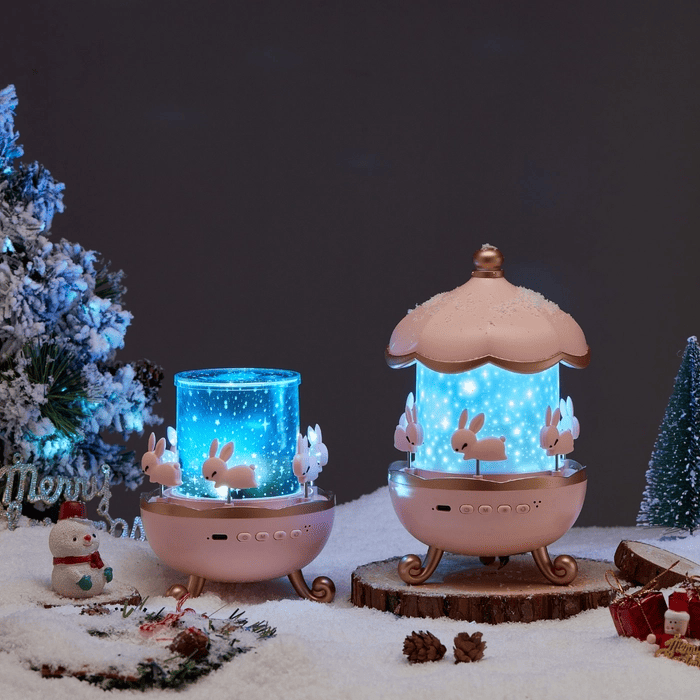 Luz Noturna LED 3 em 1 Estrelas, Música e Magia