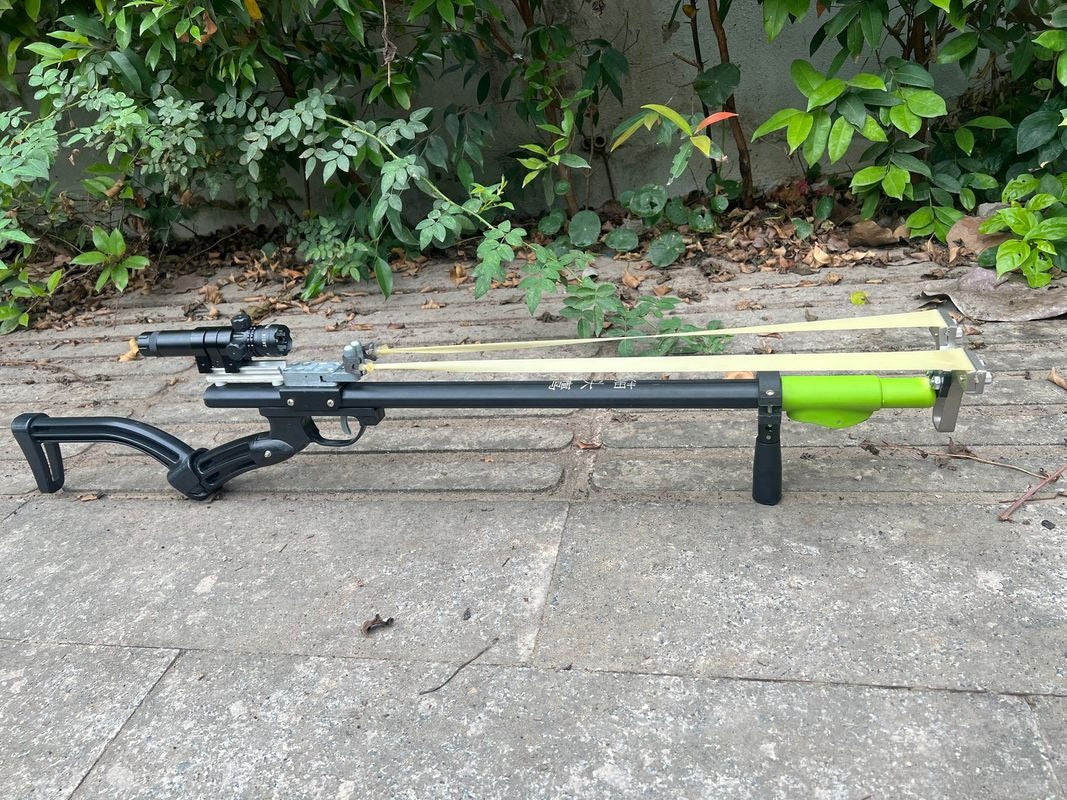 Tirachinas Telescópicas de Alta Precisão com Láser