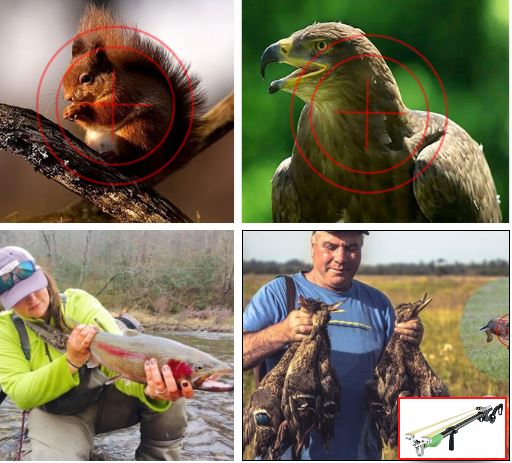 Tirachinas Telescópicas de Alta Precisão com Láser